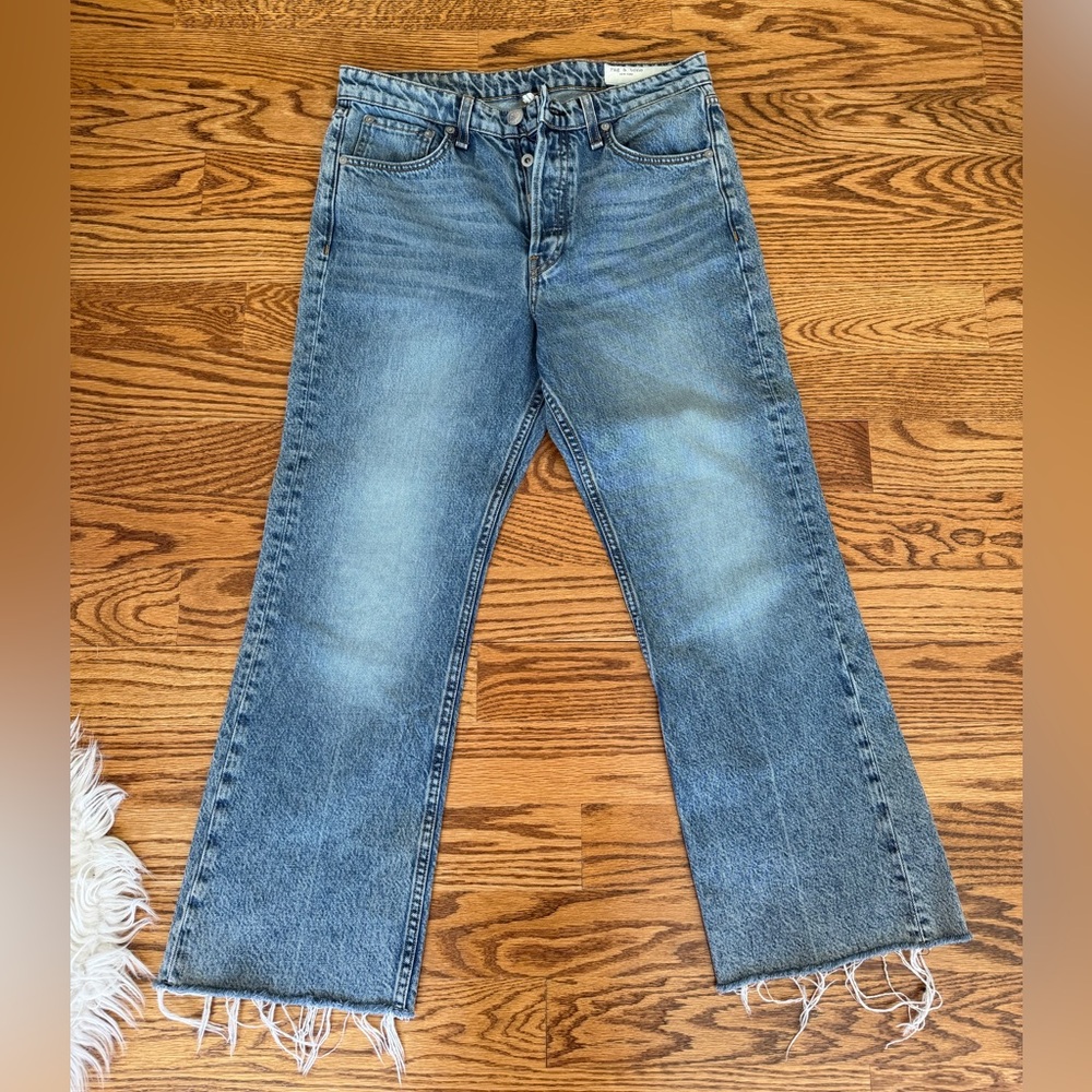 rag & bone Light Blue Straight Leg Jeans
